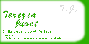 terezia juvet business card